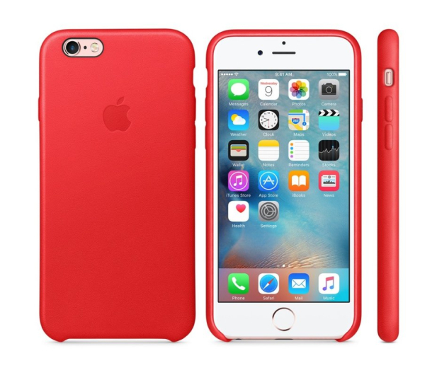 APPLE iPhone 6s Leather Case RED MKXX2ZM/A - 284969 - zdjęcie 5